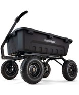 GroundWork GW-8 Poly Dump Cart 1400 lb 8 cu. ft. Pneumatic Convertible S... - $551.66 CAD