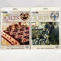 America&#39;s Best Loved Quilts Patterns &amp; Templates Baskets N Bears Oklahoma - $12.32