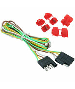 84&quot; Trailer Light Wire 4 Way Flat Extension Wiring Harness Plug Cord RV ... - $8.59