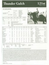 1995 - THUNDER GULCH - Kentucky Derby Race Chart, Pedigree &amp; Career Highlights  - £15.02 GBP