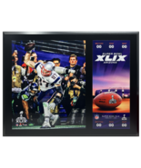 Rob Gronkowski Patriots 12&quot; x 15&quot; SB XLIX Sublimated Plaque w/Replica Ti... - $752.97 MXN