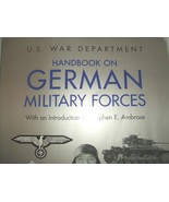 SOFTcover book: reprint of &quot;US Army Handbook on German Military Forces&quot; ... - $380.13 MXN