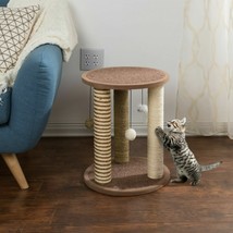 Cat Scratching Post Perch Sisal Rope And Toys For Cats And Kittens Play 19 Inch - £56.97 GBP