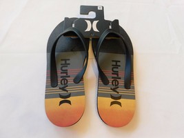 Hurley Flip Flops Men&#39;s Thong Sandals Black HFS0025CF-01 Size Variation - £16.35 GBP