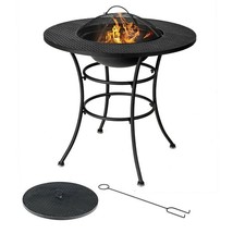 4 in 1 Fire Pit, Grill Cooking BBQ Grate, Ice Bucket, Dining Table - $7,175.80 MXN