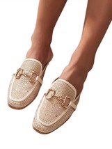 Ccocci Women&#39;s Bedazzle Flat Mules Size 6 - $29.70