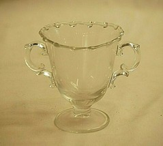 Old Vintage Century by Fostoria 4&quot; Footed Open Sugar Bowl Elegant Glassware - £15.81 GBP