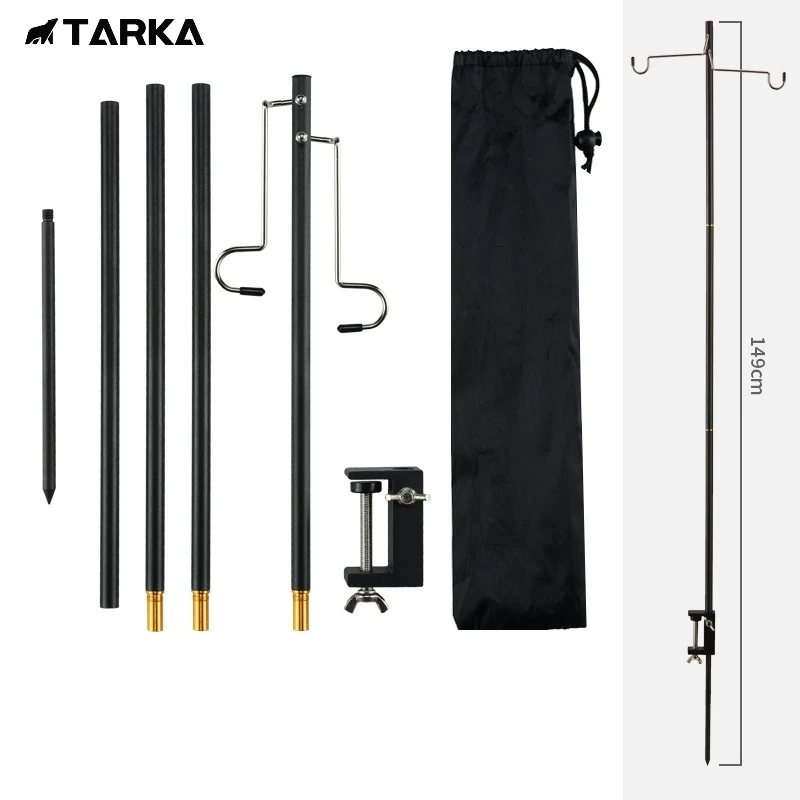 TARKA Tabletop Lantern Stand Camping Lantern Hangers Tourist Light Shelf - £10.69 GBP+