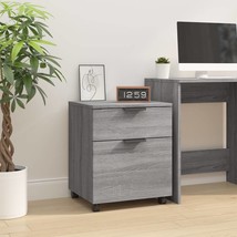 Mobile File Cabinet with Wheels Grey Sonoma 45x38x54 cm Engineered Wood - £24.84 GBP