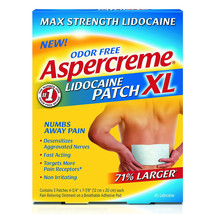 Aspercreme Lidocaine Max Strength XL Patch (3 Ct), Odor Free - Back Pain..+ - £15.81 GBP