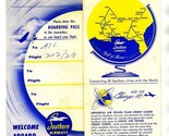 Southern Airways Ticket Jacket &amp; Passenger Ticket &amp; Reconfirmation 1952 - $27.72