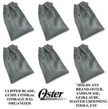 6-Clipper BLADE GUIDE COMB STORAGE UTILITY BAG Tote*ForAny Andis,Wahl,Os... - $11.99