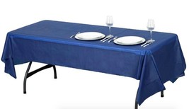 6-Pack of 321 Party! Plastic Tablecover 54&quot; x 108&quot; Royal Blue Reusable Washable - £11.39 GBP
