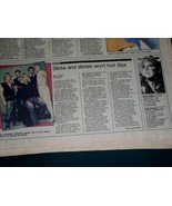 STYX BETTE MIDLER ACCENT NEWSPAPER SUPPLEMENT VINTAGE 1983 - $27.34 CAD