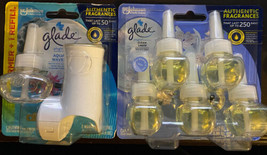 Glade Clean Linen Scented Oil Plug-In  Refill Plus Plug In With Aqua Wave - £14.59 GBP