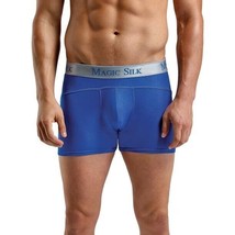 Magic Silk Branded Silk Knit Boxer Brief Cobalt, Medium- 6886 - £20.65 GBP