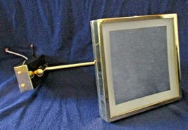 New Wall Mounted Brass 8&quot; Square 3x Magnifying Lighted Makeup Mirror Har... - $198.00