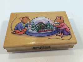 Inkadinkado Rubber Stamp Large 1999 David Sieks Town Mouse 6837 Santa&#39;s ... - $14.99