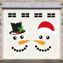 22 Pieces Merry Christmas Decorations Garage Door Decor Snowman Magnets Stickers - £24.05 GBP