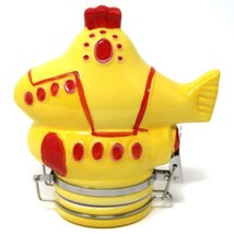 Yellow Submarine Airtight Ceramic Jar Container for Herbs, Tobacco (250mL/8.5oz) - £11.23 GBP