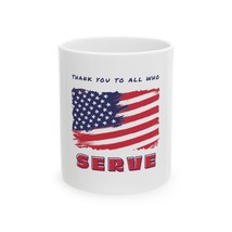 Patriotic Thank You Ceramic Mug Military Veteran Appreciation American F... - $265.95 MXN+