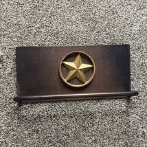 Metal Over Cabinet Star Towel Holder by Rods Western Palace 10.5” X 5” - $14.95