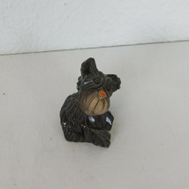 Scottie Dog Stone Figurine Scottish Terrier Scotty Sitting Looking Up Ma... - $14.52