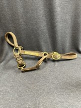 Vintage Leather Horse Bridal Halter Brass Worn By Carpe Diem Martina San... - £34.91 GBP