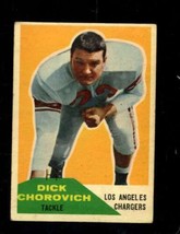 1960 Fleer #62 Dick Chorovich Vg+ La Chargers *X94272 - £2.12 GBP