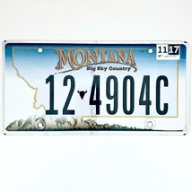 2017 United States Montana Custer County Passenger License Plate 12 4904C - €10,31 EUR