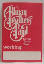 ALLMAN BROTHERS - GREGG - VINTAGE ORIGINAL CLOTH CONCERT TOUR BACKSTAGE ... - €8,55 EUR