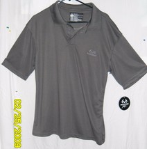 RealTree Real Tree NEW Dri-fit Men&#39;s Polo Shirt Size M Charcoal - £17.38 GBP