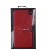 ICarer IPhone 7 Plus Vintage Series Side Open Genuine Leather Case - Red - £19.65 GBP