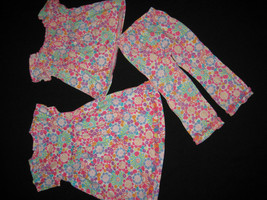 Hanna Andersson girls lot 5T 4T 100 3 4 5 floral dress top pants CUTE  - £23.54 GBP