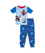 Spiderman Toddler Boys&#39; Snug-Fit 2 Piece Pajama Set, Blue Size 12M - £13.95 GBP