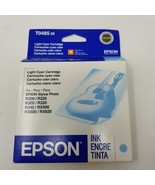 New Genuine Epson T0485 Ink Cartridge Light Cyan Blue Exp 11/2007 - £11.86 GBP