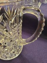 FOUR VINTAGE ANCHOR HOCKING SMALL GLASS PITCHER CREAMER PINEAPPLE DESIGN image 3