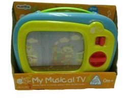 Vintage Play Go  My Musical Tv Wind Up Moving Screen With Handle - $89.09