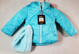Gerry 3-in-1 Puffer Jacket Girls Tall 2 Blue Pockets Long Sleeve Hooded ... - $24.41