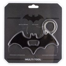 DC Comics Batman Bat Logo Key Ring Bottle Opener Screwdrivers Multi-Tool NEW - £7.80 GBP