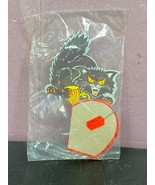 Vintage Danish Amscan Black Cat on a Honeycomb Pumpkin Halloween Decorat... - £15.56 GBP