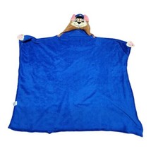 Comfy Critter Paw Patrol Chase Blue Hooded Cozy Soft Plush Blanket 50”x28” Kids  - £14.65 GBP