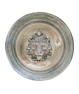 Large Roman Lion Head round wall sculpture plaque - $513.81