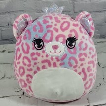 Kellytoy Squishmallow Brandi Cheetah Plush Stuffed Animal Pink Blue Spot... - $11.88