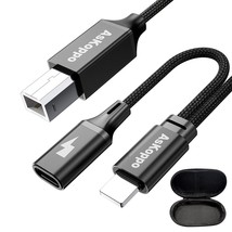 Lightning To Midi Cable Usb Otg Type B Cable, [With Lightning, Midi Keyb... - £33.07 GBP