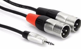 Hosa - HMX-015Y - Stereo 1/8" to Dual XLR Male Breakout Cable - 15 ft. - $30.95