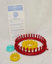 Mixed Lot Round Looms Nifty Knitter 7 1/2&quot; Red Flower Fleur Multi Studio... - £27.97 GBP