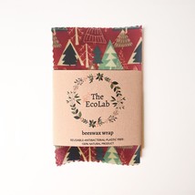 1 Christmas theme Food Wraps, beeswax wrap, zero waste, kids gift, eco friendly, - £6.41 GBP