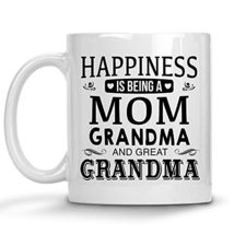 Happiness Is Being A Great Grandma Mug, Grandma Gifts For Women, Grandma Gift Fo - £11.95 GBP
