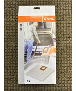 New Genuine Stihl Replacement Filter Bags SE01 500 9000 SE 33 5 Pack OEM - $54.86 CAD